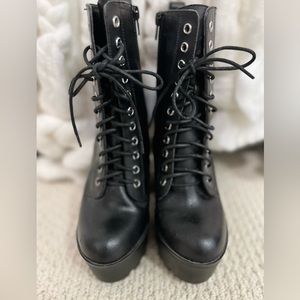 Steve Madden High Heeled Combat Boots